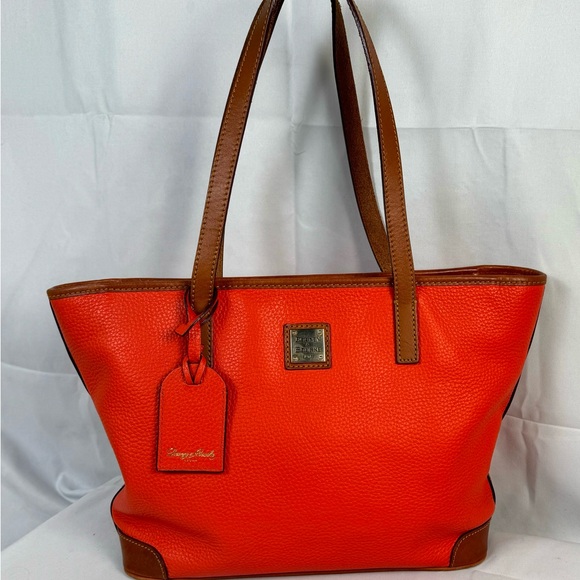 Dooney &‎ bourke orange pebble tote - Picture 2 of 14